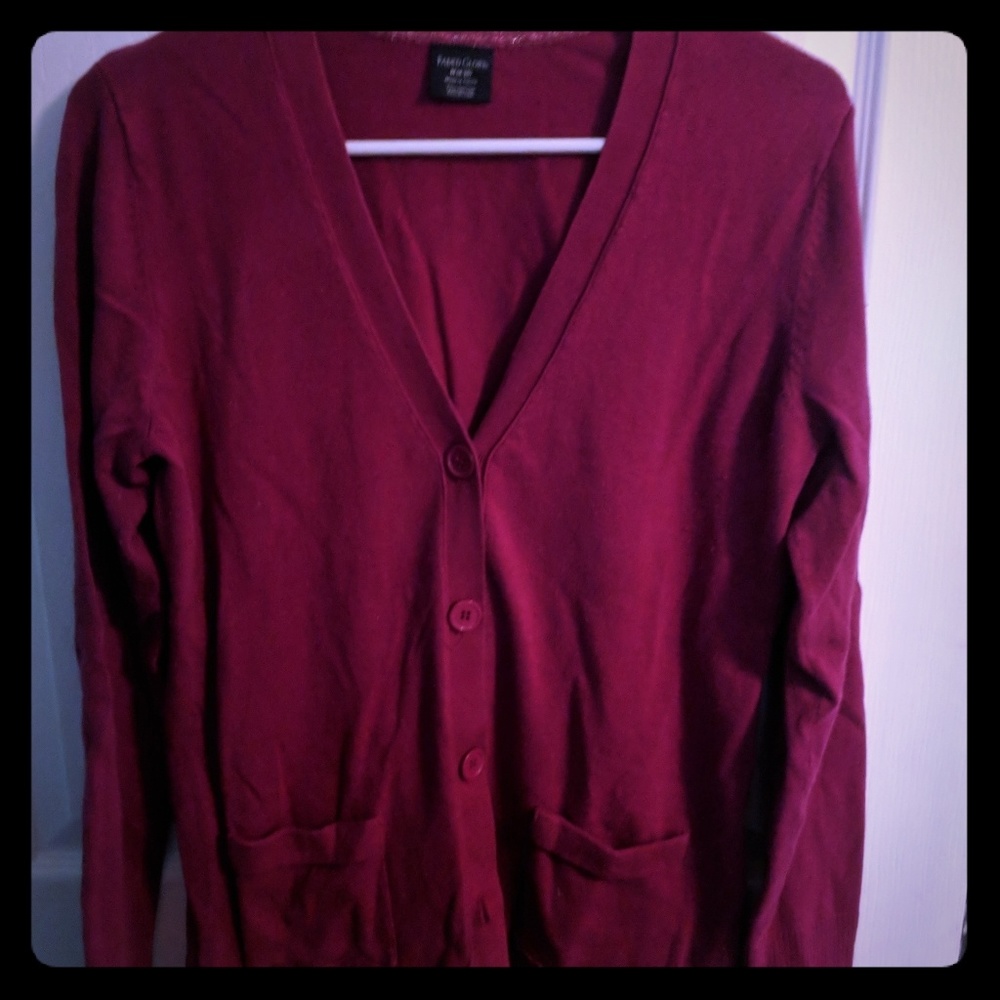 Cranberry cardigan